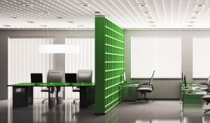 green office room