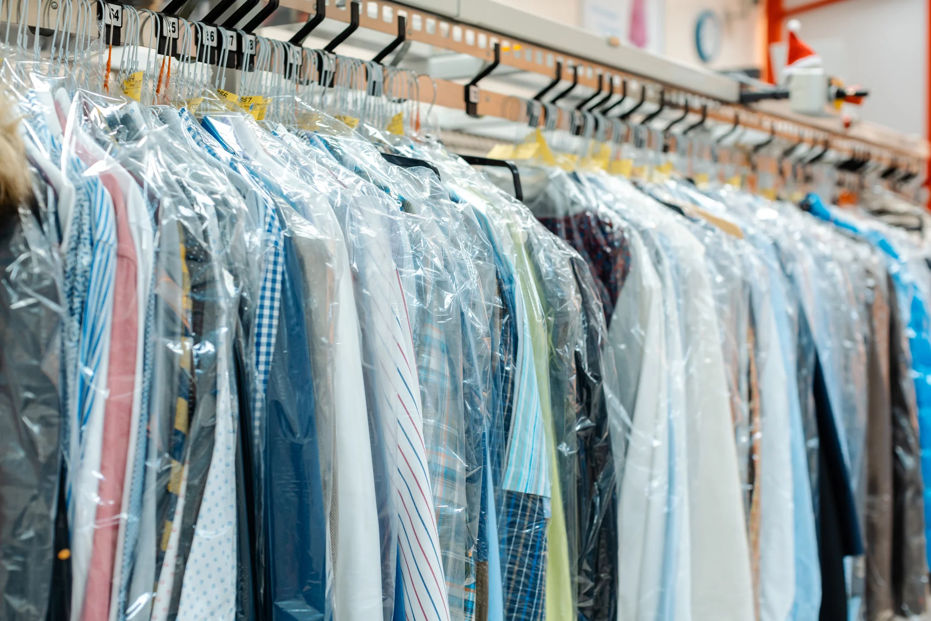 laundry from dry cleaners